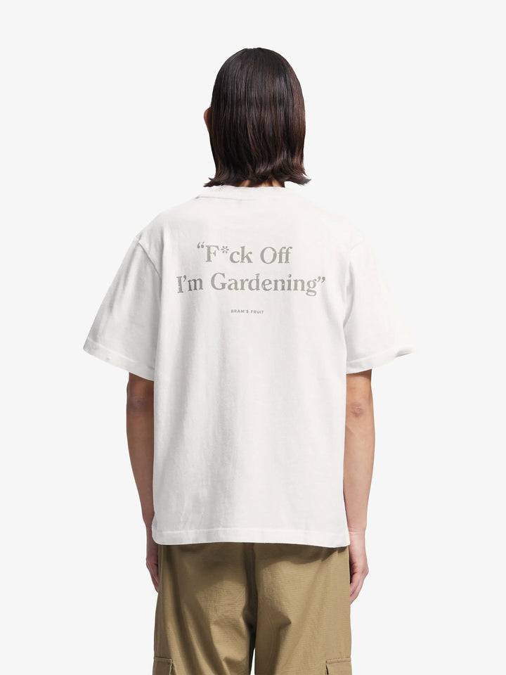 Distressed “F*ck Off I'm Gardening” T-Shirt - White