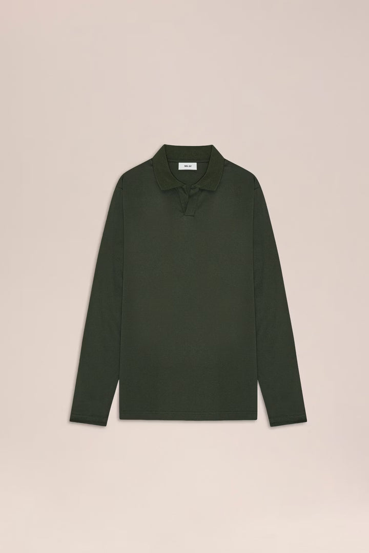 Paul - Open collar organic cotton polo
