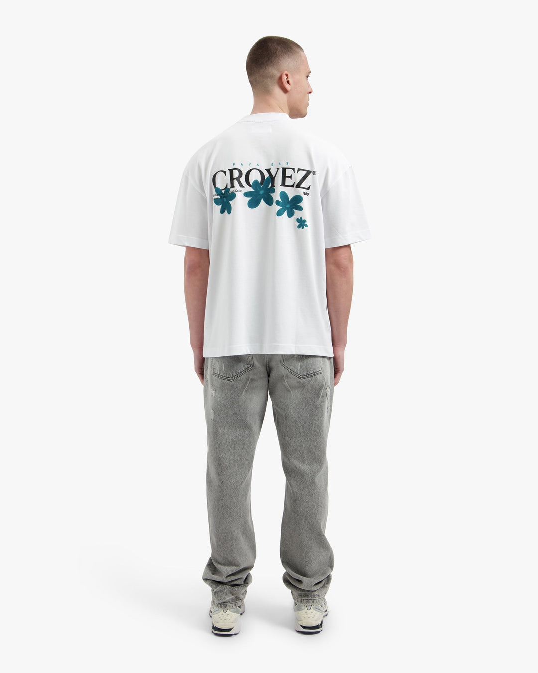 Croyez Botanique T-Shirt | White/Dark Teal