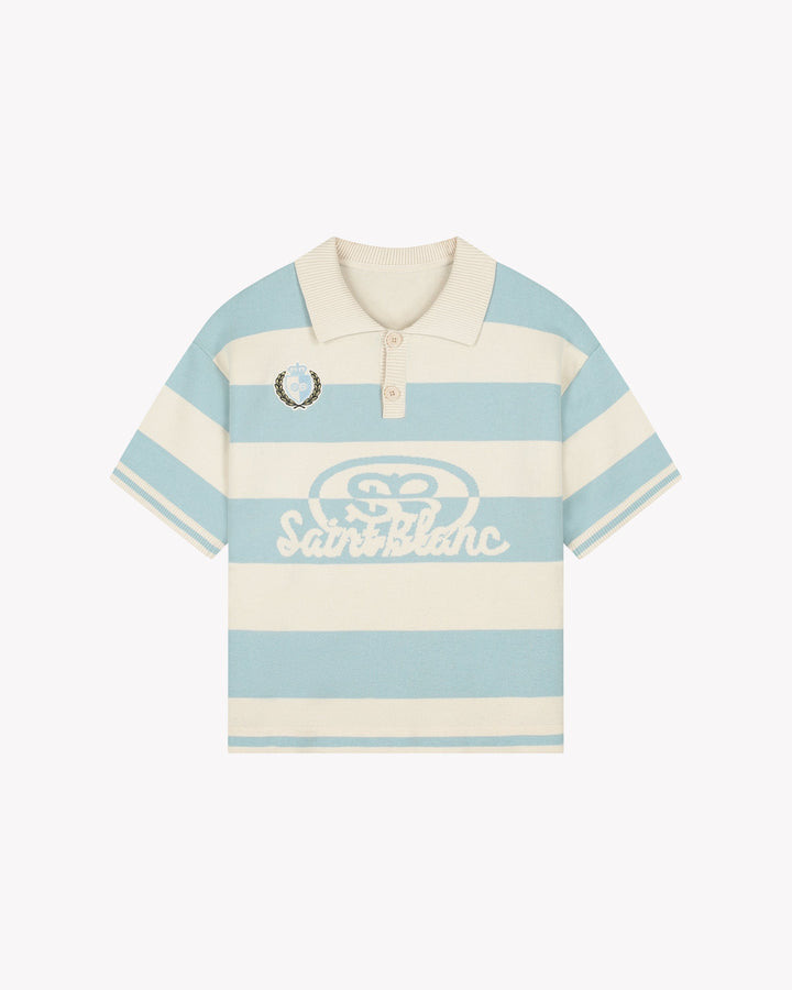 Knitted Crest Polo Shirt