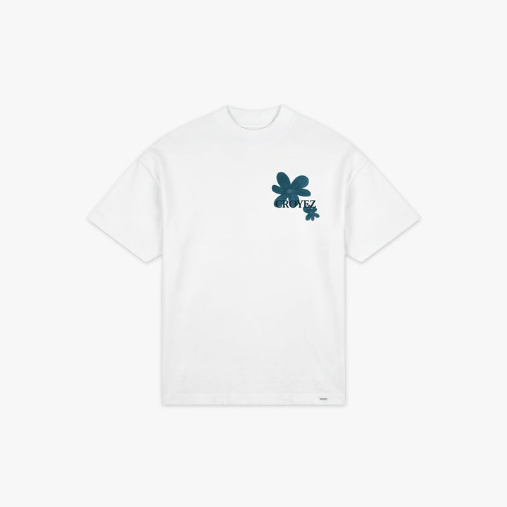 Croyez Botanique T-Shirt | White/Dark Teal