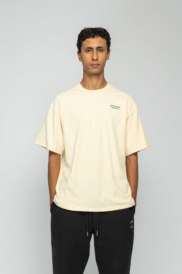 Bold Bouquet Tshirt - Nude