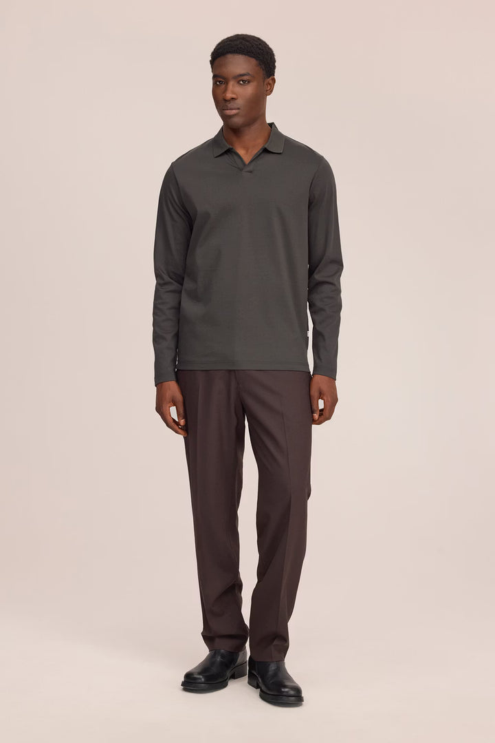 Paul - Open collar organic cotton polo